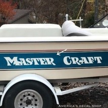 Mastercraft 1980’s Vintage Boat Yacht Decals 2PC Set Vinyl Large New 50” OEM - £90.42 GBP