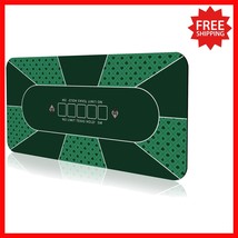 47x23 Inch Non-Slip Poker Mat for 6 Players - Perfect for Texas Hold&#39;em ... - $878.55 MXN