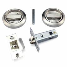 Cabinet Door Knobs Fireproof Disk Ring Lock W/ Recessed Pull Handle Usa - £33.57 GBP