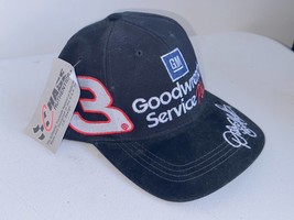 Vintage Dale Earnhardt #3 J.H. Design Goodwrench NASCAR CHASE Pleather Hat USA - £34.85 GBP