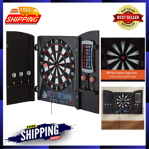 Mercury Electronic Dartboard Built In Cabinet Doors With Integrated Scor... - $205.68