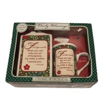 Bay Island  Footprints Love Daily Blessings Ceramic Mug &amp; Wall Plaque - £7.56 GBP