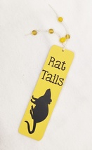 Decorative Wooden Yellow Fancy Rat Tails Bookmark - Gift for Book Lover  - £4.62 GBP