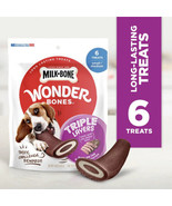 Milk-Bone Wonder Bones Triple Layers Long Lasting Dog Treats Real Beef 6... - £23.34 GBP
