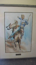 Original Jack Cannon Watercolor, &quot; Rodeo &quot; From 1971, Framed &amp; Matted Rare Piece - $2,850.00