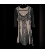 EUC Kollontai Black Lace Dress Small Stretch Gothic Romantic Cocktail Party - $75.00
