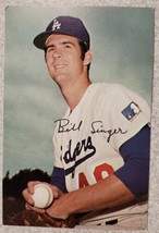 1971 LOS ANGELES DODGERS SCHEDULE CARD Bill Singer Photo 4&quot; X 6&quot; MINT FR... - $218.71 MXN