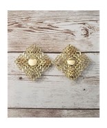 Vintage Shoe Clips Large Fancy Gold Tone - £12.76 GBP