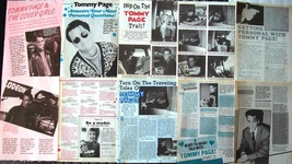 TOMMY PAGE ~ Thirty-Two (32) Color and B&amp;W ARTICLES from 1990-1991 ~ Clippings - £13.00 GBP