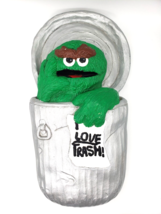 Vintage Oscar the Grouch Chalkware/Plaster Wall Hanging Sesame Street 19... - £15.45 GBP
