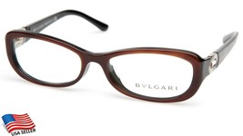 NEW BVLGARI 4056-B-A  879 HAVANA On BLACK EYEGLASSES FRAME 52-16-135 B29... - £128.84 GBP