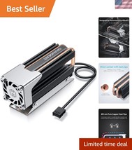 Ultra-Quiet M.2 2280 SSD Heatsink with Efficient Fan &amp; Dual Copper Cooli... - $45.00