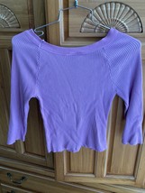 Helium authentique Paris lavender knit top juniors size medium - $29.99