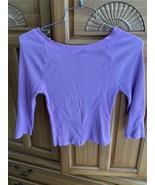 Helium authentique Paris lavender knit top juniors size medium - $29.99