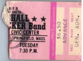 Marshall Tucker Band Ticket Stub February 22 1977 Springfield Massachusetts - £27.09 GBP