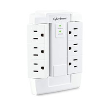CyberPower CSB600WS Surge Protector, 900J/125V, 6 Swivel Outlets, Wall T... - £22.01 GBP