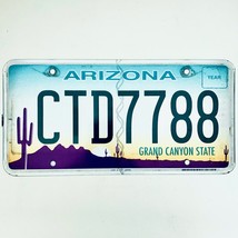  United States Arizona Grand Canyon Passenger License Plate CTD7788 - $225.96 MXN