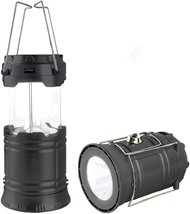 Censinda LED Camping Lantern, Solar and Rechargeable Lantern Flashlight Collapsi - £10.15 GBP