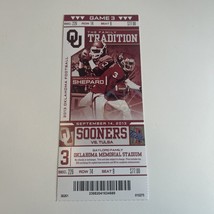 2013 Oklahoma Sooners Football Ticket Stub Tulsa Norman OU - $8.00