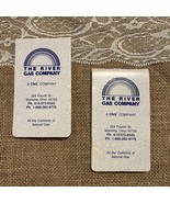 Vintage THE RIVER GAS Co. ADVERTISING 2 Memo Note Pads MARIETTA OHIO mos... - $279.50 MXN