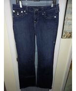 TRUE RELIGION Stretch Boot Cut Dark Jeans Size 32 Women's EUC - $57.85