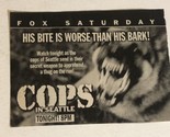 Cops In Seattle Tv Guide Print Ad  TPA11 - $5.93