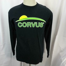 Double Sided Farming Corvus Herbicide Long Sleeve T Shirt Black Mens Size M - $12.30