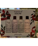 PHILOSOPHY Season Of Snow Shampoo, Shower Gel 4 Piece Set 3 fl oz x 4 Ne... - $29.69