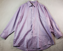 Joseph Abboud Dress Shirt Mens Size 17.5 Purple Long Sleeve Collared Button Down - £11.63 GBP