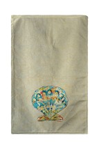 Betsy Drake Teal Scallop Shell Kitchen Towel - £23.73 GBP