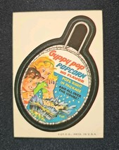 Topps Wacky Packages 2nd Series 1973 Guppy Pop POPCORN White Back - $9.40 CAD