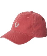 True Religion Horseshoe Lines Baseball Cap Hat Red - £47.74 GBP