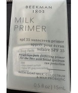 Beekman 1802 Milk Primer Spf35 Sunscreen Primer Keeps Skin From sun New ... - $12.17 CAD