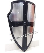 18Gauge Medieval Battle Armor Forged Gothic Layered Steel Cross Shield - $130.74