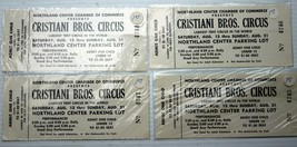 Block 4 Northland Shopping Cntr 1960 CRISTIANI BROS. CIRCUS children&#39;s tickets - £9.89 GBP