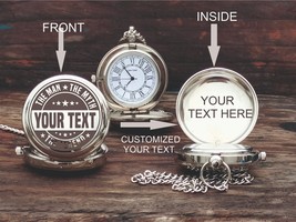 Pocket Watch - Personalized Watch - Gift For Loved Ones - Engraved Pocke... - £18.46 GBP+