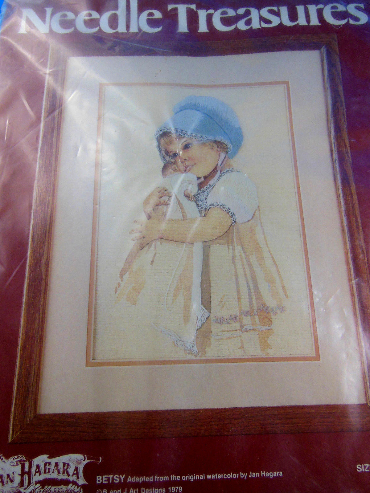 Needle Treasure Stitchery Embroidery Kit Betsy with Doll Jan Hagara 1979 Sealed - $10.39