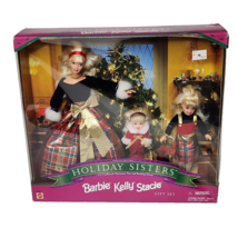 Vintage 1998 Holiday Sisters Barbie Kelly Stacie Doll Mattel Nos New Box # 19809 - £51.94 GBP