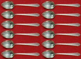 William and Mary by Lunt Sterling Grapefruit Spoon Custom Set 12 pcs Fluted - €680,48 EUR