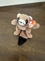 Ty Beanie Baby Ringo The Raccoon Plush Stuffed Animal Toy 11 Inch  - $8.79