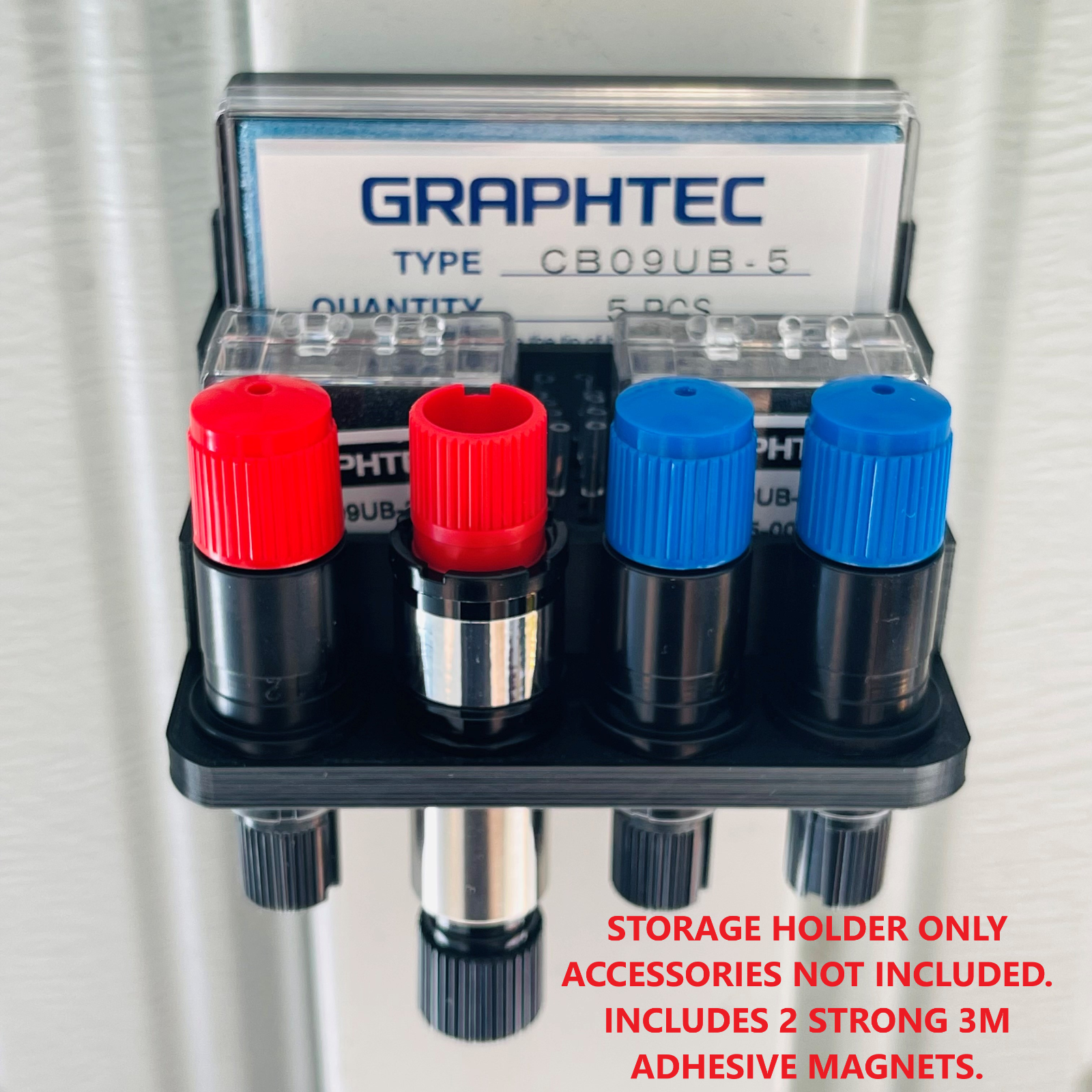 Graphtec Blade Holder Accessory Storage Rack Holder w/ strong adhesive 3... - $10.38