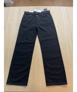 Zara Jeans Womens Size 6 Straight Leg Black Medium Rise 5-pocket New - $38.29 CAD