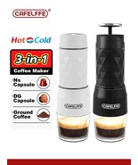 3-in-1 Portable Coffee Maker Manual Espresso Brewer for Capsules &amp; Groun... - $862.92 MXN