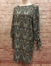 Morris &amp; Co x H&amp;M Womens Green Floral Print Shift Dress Tie Sleeve - US ... - $29.00