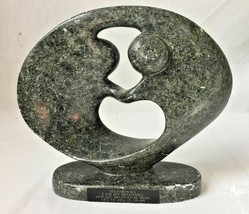 Abstract Man Woman Shona Stone Sculpture Zimbabwe w Solomon 6:3 Beloved ... - $39.95