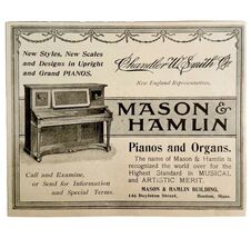 Mason &amp; Hamlin Pianos Organs 1897 Advertisement Victorian Instrument ADB... - $14.01 CAD