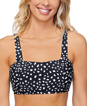 Bikini Swim Top Underwire Black White Dot Size 12 ISLAND ESCAPE $29 - NWT - £7.04 GBP