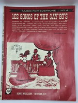 Vintage Sheet Music Book 101 Songs Of The Gay 90’s  Nat Korn 1954 - $16.49