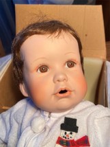 Ashton Drake Doll Nicholas The Winter Baby Porcelain Joan Ibarolle Artist In Box - £48.20 GBP