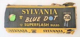 Sylvania Blue Dot Press 25B Vintage Camera Photo Flash Bulbs, Box of 12 - £12.44 GBP